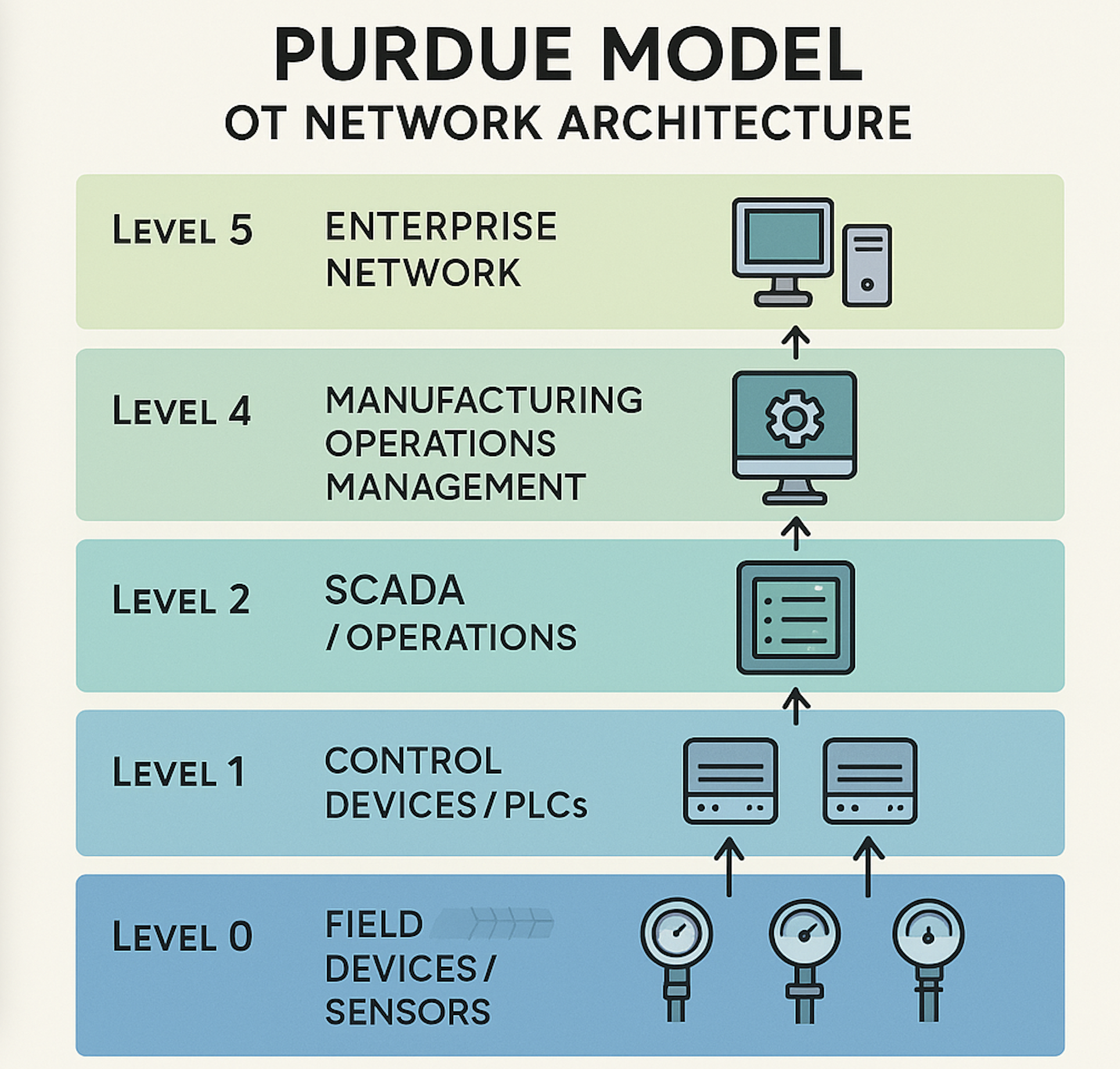 Purdue-modell hálózati rétegek
